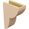 Ekena Millwork 4"W x 8"D x 12"H Classic Crestline Rough Cedar Woodgrain TimberThane Corbel, Primed Tan CORUR04X08X12CRERCPR - alternate 5